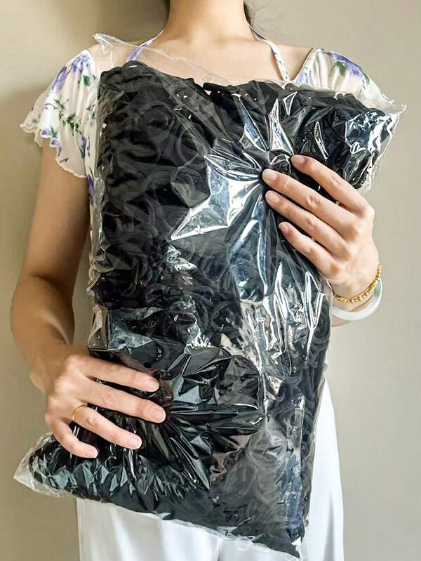 200 buc/10 buc elastice de păr negre pentru femei, 4,3 cm/1,69 in, asortate, la modă și versatile, accesorii de păr elegante și minimaliste, potrivite pentru purtare zilnică, casual, petrecere, naveta, vacanță, spălatul feței, baie, machiaj, coafat, asortare ținute, suporturi pentru codițe, elastice de păr, benzi de cauciuc pentru păr, șnururi de păr, cravate elastice de păr, accesorii pentru acasă, cadouri pentru femei, ținute sport și de sală.