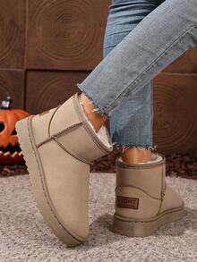 Fall/Winter Women's Solid Color Party Preppy College Vacation Fashion Retro Gothic Outdoor Beach Casual Western Style Commute Quilted Fringe Edge Fur Lining