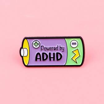 ADHD Enamel Pin Lapel Pins Badges On Backpack Women's Brooch Clothes Gift Jewelry Fashion Accessories