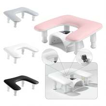 可调节美甲扶手,U型美甲扶手支架,超细纤维柔软PU皮革,可拆卸美甲手托枕,美甲垫技术 - 彩色 - 查看 3