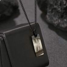 Personalized Photo Necklace, Stainless Steel Chain Laser Engraved Eye Photo Necklace,Custom Engraved Couple Photo Necklaces, Fashion Style Eye Image , Couple Gift Jewelry. Valentine's Day Gifts ,Mother's Day Gifts, Father's Day Gifts - Multicolor - View 11