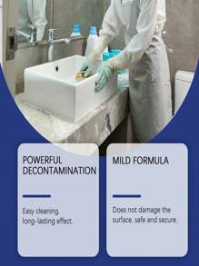 两瓶装多用途浴室泡沫清洁喷雾——有效去除淋浴房门水垢，清洁不锈钢水槽，也可用于去除马桶水垢，让浴室洁净闪亮。随机发货，新旧型号不限。