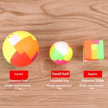 1pc Intelligent Assembly Ball, Mini Children's Puzzle Assembling Building Blocks Toy, Assemble Magic Cube, Brain Teaser Toy, Luban Lock Clip-On, Develop Spatial Thinking, Gift For Birthday, Children's Day, Easter, Halloween, Christmas, Perfect Gift