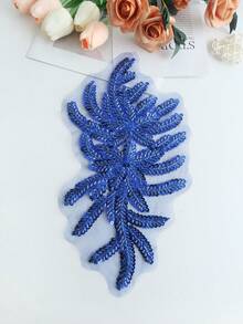 1 件蕾丝绣花网布底缝纫串珠水晶贴片，多种颜色可选，用于服装装饰、DIY 服装配饰、婚纱装饰、刺绣工艺品 - 多色 - 查看 6