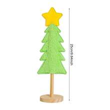 Christmas Tree Figurine Decor Yellow Star Christmas Tree Tabletop Decor For Holiday Home Standing Home Decor Christmas Decorations Room Decor Winter