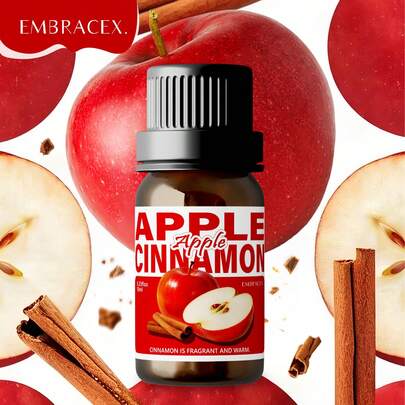 EMBRACEX. Tinh dầu táo quế 10ml, hương táo quế, tinh dầu thơm ấm áp, thích hợp dùng cho máy khuếch tán tinh dầu, làm nến, tạo hương thơm cho nhà cửa, xịt vải, thích hợp sử dụng hàng ngày, hương thơm lâu dài, món quà tuyệt vời.