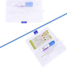 1 Set DIY Embroidery Punch Needles, 3 Sizes Embroidery Needles, Felt Punch Needle Crochet Knitting Sewing Punch Pen Kit, Beginner Handcraft Tools, DIY Embroidery Pen (Random Color)