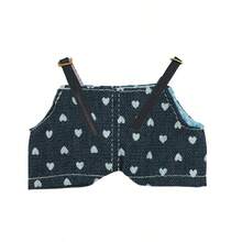 Doll Outfit Set: Denim Overalls, Bucket Hat, Bag Charm, Shoes For Labubu (Doll Not Included) - Multicolor - View 30