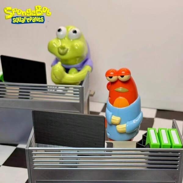 SPONGEBOB 1pc New In Stock: SpongeBob SquarePants, Bikini Bottom Residents, Working Fish, Lying Flat Fish, Wind-Up Toys, Educational Gifts, Back-To-School Gifts, Perfect Party Favors, Christmas Gifts, Halloween Gifts, Perfect Little Presents