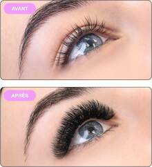 Curacoro LashFolio Narrow Promade Fans, Handmade Volume Eyelashes, 5D~10D, C CC D Curl, Thickness 0.03~0.07mm, 8-15mm Length, Professional Long-Lasting Promade Lash Fans (18D-0.03 D, 8mm-15mm)