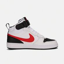 Nike 青少年 COURT BOROUGH MID 2 (GS) 休闲中帮运动鞋 CD7782-110 - 白色 - 查看 2