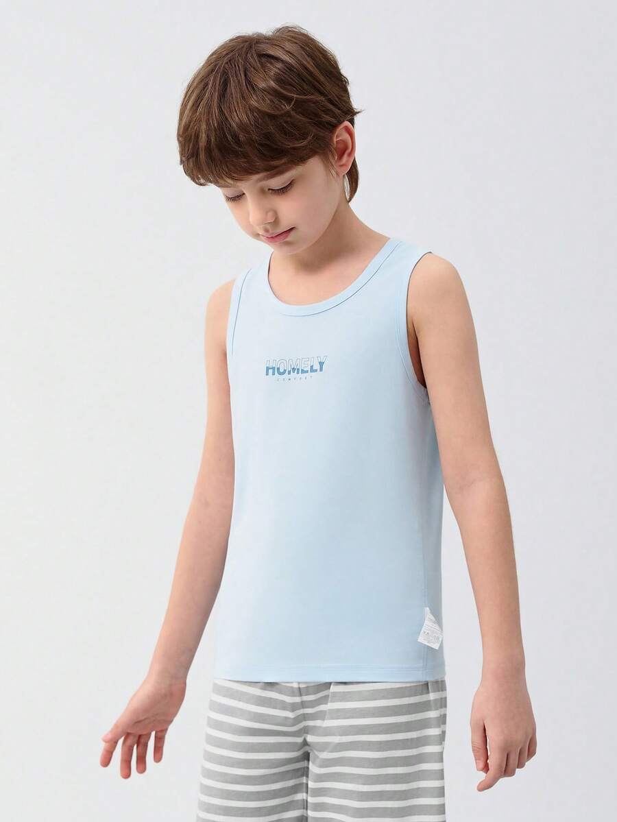 Balabala Kids Tank Top Set 2 Packs Summer Sleeveless Pajama Unisex