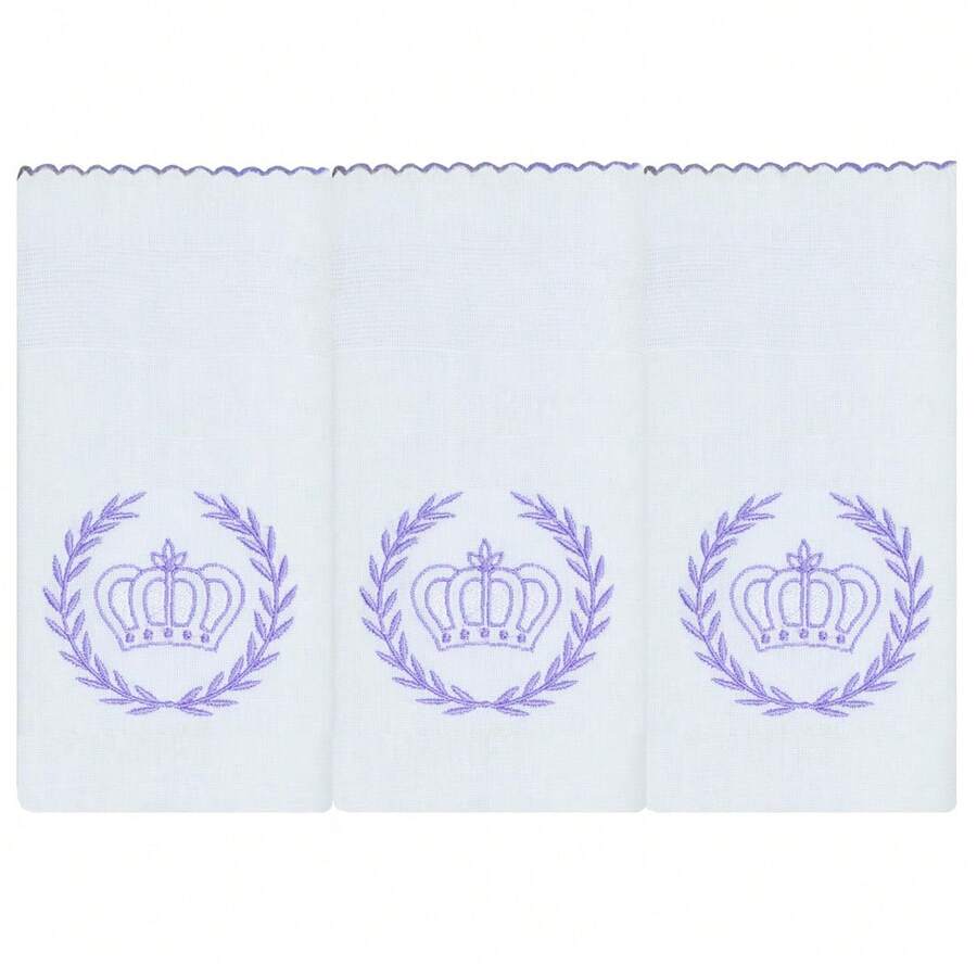 Soft 100% Cotton Double Embroidered Shoulder Diaper For Baby - 紫丁香皇室 - 查看 1