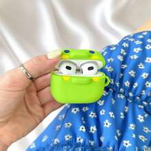 1PSC Bluetooth Earphone Case, Cute Big Mouth Jiji Style, Suitable For AirPods4, Also Fits AirPods3 And Apple Pro2 Earphone Case. Silicone Protective Earphone Case/Earphone Box/Earphone Air Tank With Neck Strap And Smartphone Strap, Suitable For Both Men And Women (Universal)