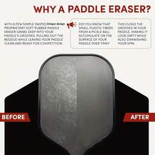 Limpiador de goma para raqueta Pika, nuevo limpiador de raqueta deportiva Pika, limpiador de raqueta de fibra de carbono, limpieza rápida y efectiva para raquetas Pika de fibra de carbono, elimina residuos, suciedad y arañazos menores, restaura la fricción y el giro.