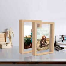 1 Khung ảnh hai mặt, Khung ảnh cổ điển bằng gỗ nhựa Acrylic trong suốt cao cấp, Khung ảnh tự làm, Có thể dùng để treo ảnh. Không bao gồm giấy ảnh. Thích hợp cho trang trí phòng khách, phòng ngủ, tiệc tùng, quà sinh nhật, trang trí nhà cửa, trang trí nội thất, lưu trữ cây cảnh để bàn sáng tạo, quà tặng ngày lễ tình nhân, quà tốt nghiệp, lưu trữ ảnh kỷ niệm mùa tốt nghiệp - Nhiều màu - Xem 4