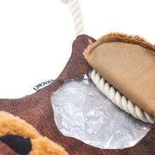 Vitscan Squirrel Plush Chew Toy For Dogs - Stuffless, Rope Knots, Crinkle & Squeaky Sounds - Small Dog Toy - Sóc mới - Xem 8