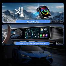 2025 Wireless Carplay Adapter ForiPhone/Android -Fast Connection,NoLatency,Hands-Free Call Wireless AdapterElectronic Charger Carplay Dongle