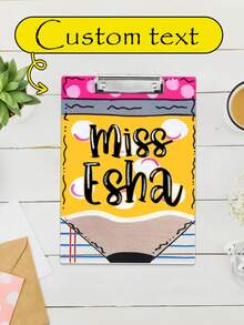 OBOVAY 1pc Customized Teacher Name Writing Board - Personalized Pencil Shaped Classroom Writing Board, Teacher Back To School Gift, Unisex Cute Stationery Storage Box, Learning Supplies - Multicolor - View 17