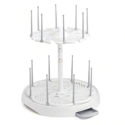 High Capacity Drying Rack Bottles And Accessories, White