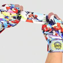 GINGPAI 1,5 m/3 meter/5 m Boxningshanddukar för vuxna och ungdomar, elastiska handdukar för kickboxning, Muay Thai, MMA - Multifärgad - Visa 10