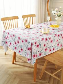 1 szt. Mały świeży kwiatowy wiejski obrus wodoodporny, olejoodporny i niespieralny prostokątny obrus na stół do herbaty