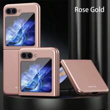 حافظة هاتف كاملة الجسم بتشطيب مطفي متوافقة مع Galaxy Z Flip3/4/5/6/7/7FE، Z Fold3/4/5/6/7، حافظة هاتف ذات موحد اللون أنيق للخريف، حافظة هاتف Fold7 متعددة الاستخدامات عالية الجودة، حافظة هاتف W26 بألوان البنفسجي/الأسود/الوردي/الأزرق، حافظة هاتف شخصية