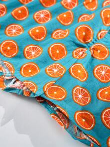 1pc Men's 100% Cotton Aloe Vera Printed Classic Plaid Comfortable Pants - Multicolor - View 5