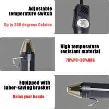 New High-End Handheld Mini Hot Air Gun, Heat Shrink Tubing Shaping Tool, Rubber Stamp, DIY Pottery Clay Heating Hair Dryer