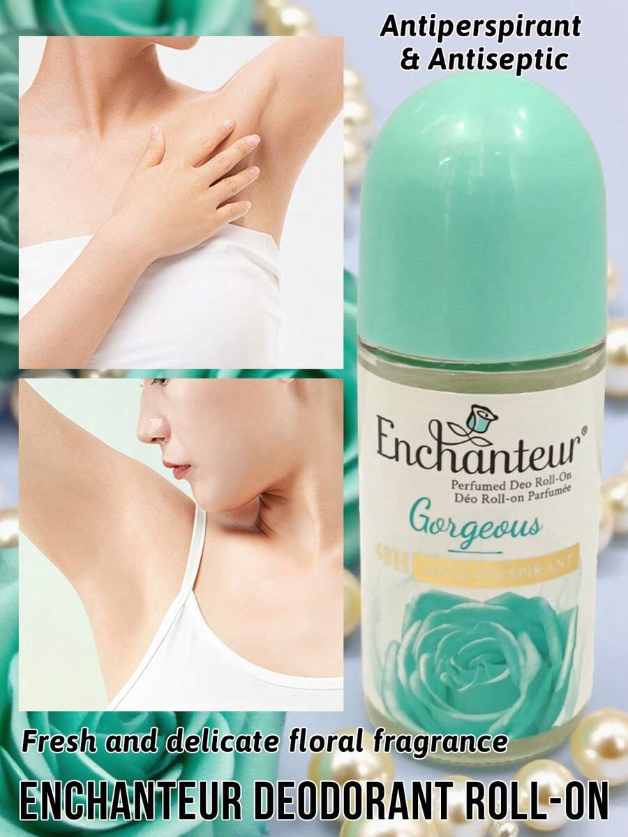 Enchanteur 香氛走珠止汗露，有效控汗、抗菌、除臭，散发优雅香气，清新舒适，持久留香，快速吸收，便携易用，舒缓肌肤，适合所有肤质，日常出行必备。 - 清雅花香 - 查看 1