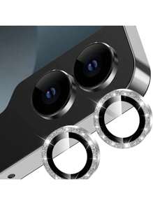 1 Protector pentru lentilă cameră compatibil cu Galaxy Z Fold7/Galaxy Z Flip7, anti-zgârieturi, înaltă definiție, sticlă securizată ultra-subțire 9H, ramă din aluminiu, cu localizator de instalare, instalare ușoară, lentilă metalică, pernă de protecție pentru lentila camerei, negru strălucitor, argintiu strălucitor, multicolor strălucitor, roz strălucitor, compatibil cu Galaxy Z Fold6/Galaxy Z Flip 6/Galaxy Z Fold 5, aplicabil pentru utilizare zilnică, birou, husă pentru cameră telefonică de acasă, impermeabilă, rezistentă la șocuri, anti-cădere, rezistentă la zgârieturi.