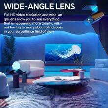 1pc Mini Full HD Wireless Camera, Supporting 2.4G WIFI Connection, High-Definition Night Vision, Remote APP Viewing, Loop Recording Function, Portable Design, Easy Installation, Small And Compact, USB Power Supply, Suitable For Home And Office Security Protection. - Black - View 8