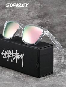 SUPKLEY Gafas de sol de mujer de estilo de vacaciones de lujo exquisitas de la marca SUPKLEY, con lentes TAC, montura ovalada, versátil y clásica, a prueba de viento, polvo y resistente a los rayos UV, con empaque de marca como regalo perfecto