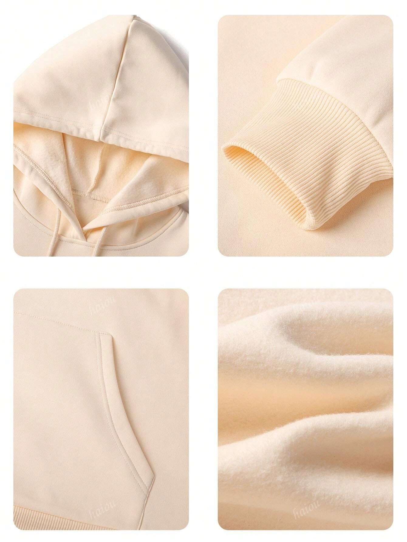 بلوزة هوديي نسائية كاجوال مطبوعة بطباعة جرافيك، فض...