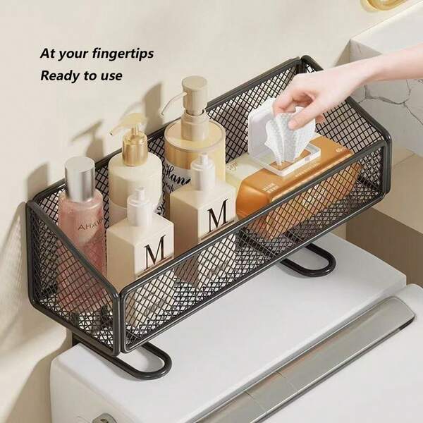 Badezimmer Aufbewahrungsregal über der Toilette, Handtuchhalter, Badezimmer Toiletten-Handtuch und Hautpflegeprodukte Aufbewahrungsregal