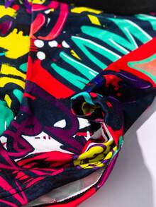 6 piezas/paquete Calzoncillos tipo bóxer de moda cómodos y con estampado de talle medio para hombres - Multicolor - Ver 3