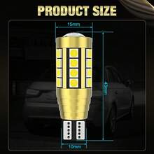S&D 2 件 T10 W5W LED 灯泡 Canbus W16W T15 921 汽车灯 3030 芯片 无故障适用于后备倒车灯自动尾灯 12V