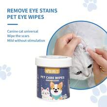 1 Box Contains 200pcs Pet Eye And Ear Wipes, Gentle Formula To Remove Tear Stains For Cats And Dogs. Pet Eye Care Essential. Cleaning Face, Eyes, Ears, Paws And Bottoms. Includes Eye Wipes + Finger Brush Or Paw Cleaning Foam Set