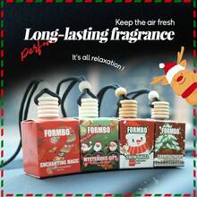1pc 8ml Christmas Car Aromatherapy Air Freshener - Removes Odors And Leaves A Lasting Fragrance. Use It To Freshen Bathroom Air, Decorate Your Car, Or Use It For Aromatherapy. It Makes A Wonderful Christmas Gift For Women And A Great Gift For A Close Friend. Air Freshener, Aromatherapy Diffuser, Home Freshener, Scented Home, Bathroom Air Freshener, Christmas Gift, Halloween Gift