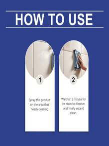 两瓶装多用途浴室泡沫清洁喷雾——有效去除淋浴房门水垢，清洁不锈钢水槽，也可用于去除马桶水垢，让浴室洁净闪亮。随机发货，新旧型号不限。