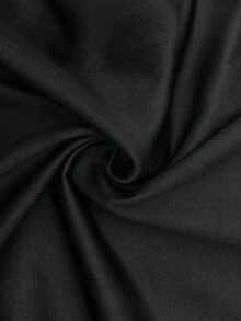 Women's New Black Round Neck Long Sleeve Backless Deep V-Neck 2-In-1 Jumpsuit With Drawstring, Built-In Shorts, Minimalist Elegant Fashion Casual Yoga Baseball Fitness Street Running Jumpsuit, Autumn/Winter - Black - View 8