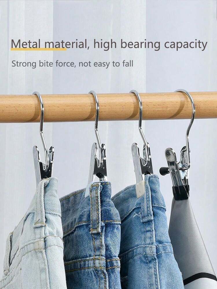 1 Confezione di grucce in metallo per pantaloni yoga con 10 clip, organizzatore salvaspazio per l'armadio per leggings, ideale per la moda primavera/estate, design rivestito in gomma per una facile appendimento, perfetto per un armadio minimalista, ideale per lo stoccaggio natalizio per mantenere ordinato il tuo armadio per le celebrazioni di Natale, Capodanno e San Valentino, gruccia versatile per organizzare tutti i tuoi leggings e top preferiti, questo organizzatore indispensabile massimizza lo spazio del tuo armadio. - nero - Visualizzare 9