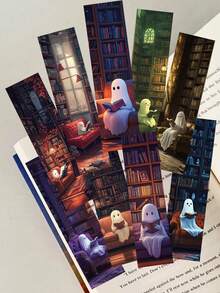30pcs Funny Retro Cartoon Reading Book Theme Paper Bookmark DIY Students Readers Page Marker Library Office Page Marking - Multicolor - View 9