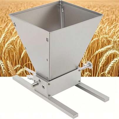 1 قطعة مطحنة يدوية من الفولاذ المقاوم للصدأ، كسارة الحبوب والحبوب، مطحنة القمح، معدات تخمير المنزل، لوازم حفلة عيد الميلاد، أدوات مائدة العائلة