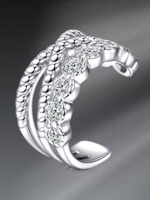 CIZME 1PC Silver Ear Cuff Earrings For Women,Ear Cuff Non Piercing Cartilage Clip Cuff Earrings Fake Earrings,Ear Cuffs For Women Non Piercing Silver Cuff Earrings, Clip On Cartilage Wrap Earring Adjustable Earrings Set, Hypoallergenic Fake Earrings,Clip On Cartilage Earrings For Sensitive Ears,Silver Ear Wrap Earrings For Helix Cartilage - Silver - View 26