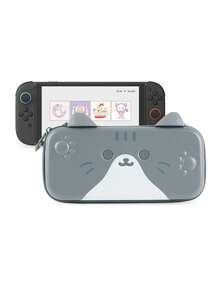 GeekShare Cartoon Cat Ear Design Zipper Storage Bag, Compatible With Nintendo Switch 2 - Switch 2 - View 9