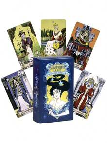 78PCS Classic Tarot Card Set With Guidebook, Beginner-Friendly And Easy To Learn. Portable Design Suitable For Multiplayer Entertainment, Divination Practice And Casual Game Nights. Features Elegant Card Artwork With Clear Printing And Durable Paper Quality For Smooth Handling And Long-Term Use. Ideal For Tarot Beginners, Card Game Lovers And Collectors. Suitable For Parties, Daily Readings, Tabletop Games And Personal Exploration. A Perfect Gift Choice For Christmas, Halloween And Thanksgiving, Combining Fun, Creativity And Decorative Value. - 彩色 - 查看 7