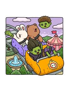 1pc SILLY SPOOKY Coco Coloring Book For Adults And Kids, Bold And Easy, Simple And Big Designs For Relaxat Colouring Books Christmas,Halloween Gift, Birthday Present, Children's Day,Student Supplies, Back To School Supplies, School Supplies