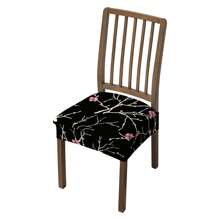1/2/4/6pcs Printed Stretch Removable & Washable Dining Chair Seat Covers Room Decor Home Decor