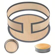 4pcs Reusable Non-Stick Silicone Baking Mat Set - Heat Resistant, For Cookies, Macarons, Bread, Pastries, Prevents Cake Sticking On Edges, Protects Cake Sides And Bottom, Suitable For Cheesecake, Macarons, Pizza Making